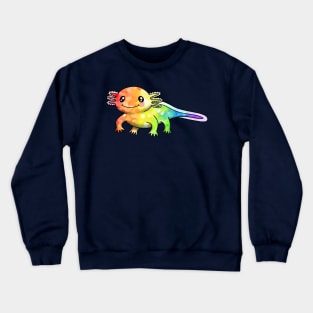 A little rainbow axolotl Crewneck Sweatshirt